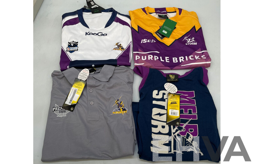 Melbourne Storm  Supporter Tops - Brand New - Lot of 4
