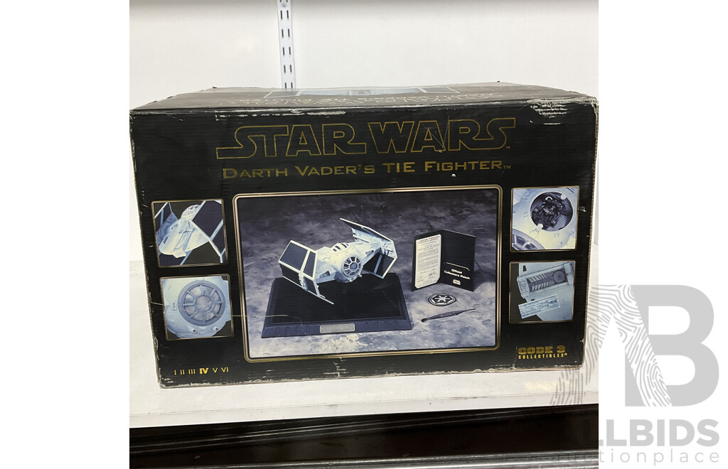 Boxed Starwars Darth Vader's TIE Fighter by Code 3 Collectibles