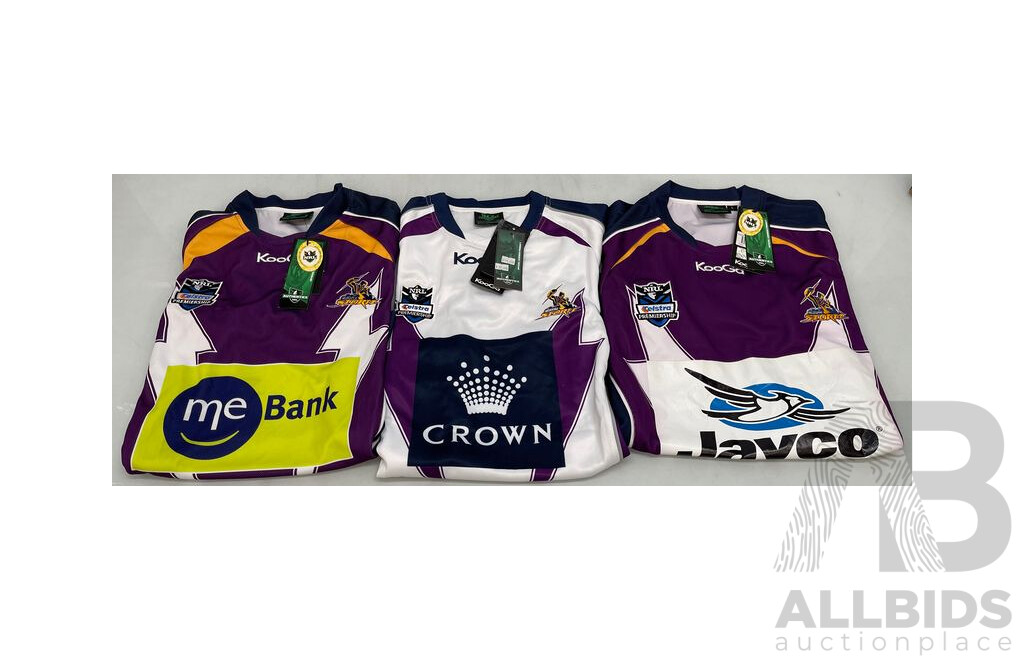 Melbourne Storm Supporter Jerseys - Brand New - Lot of 3