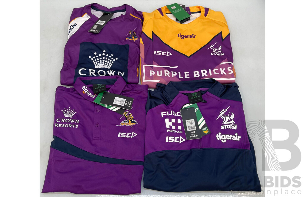 Melbourne Storm  Supporter Tops - Brand New - Lot of 4