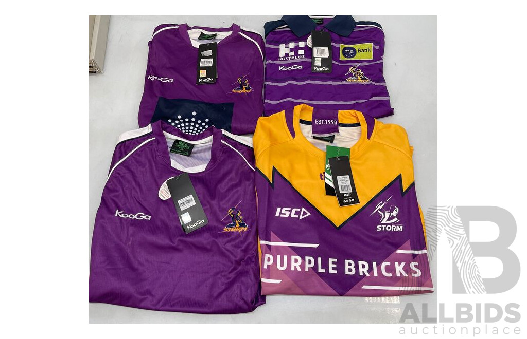 Melbourne Storm  Supporter Tops - Brand New - Lot of 4