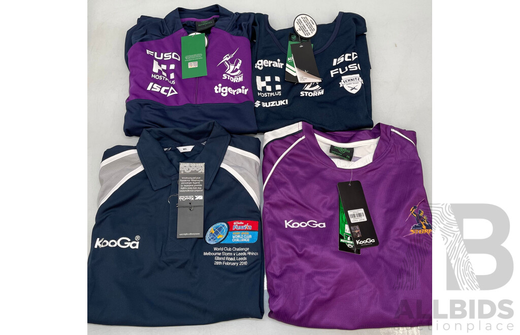 Melbourne Storm  Supporter Tops - Brand New - Lot of 4