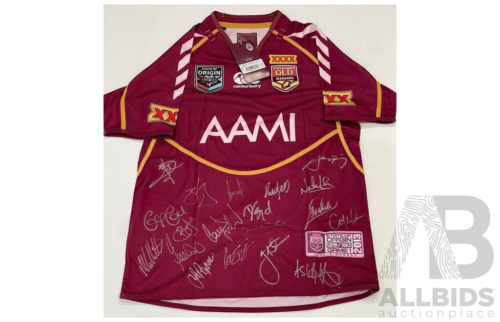 Queensland Maroons 2013 Limited Edition Signed Jersey