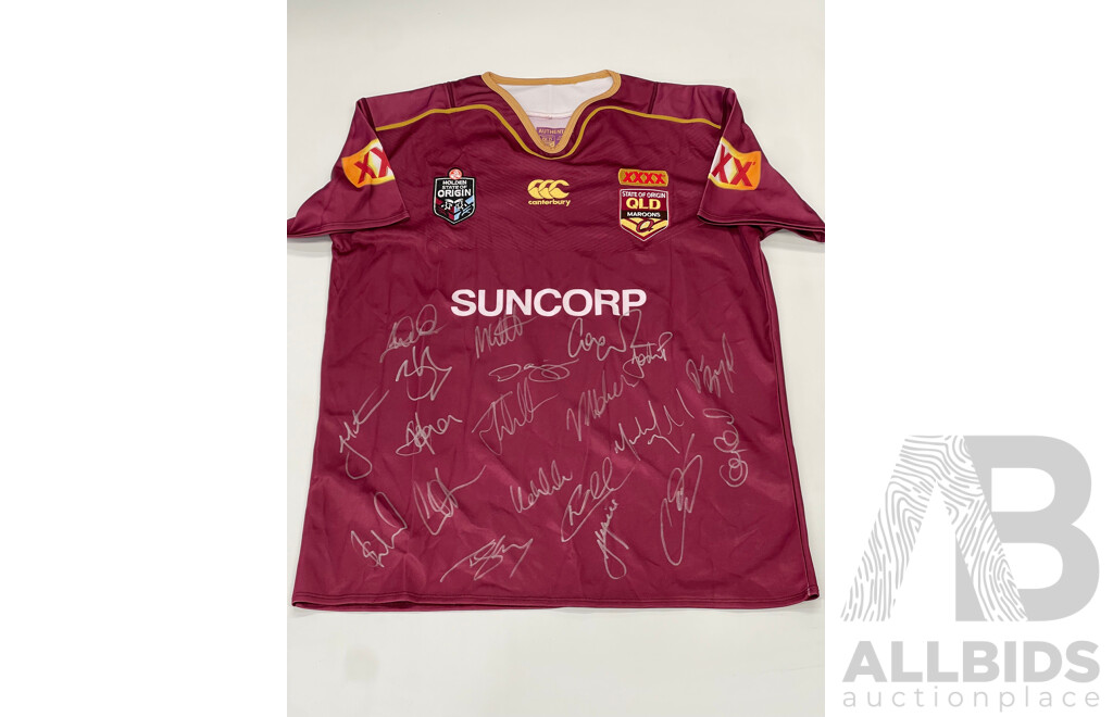 Queensland Maroons 2015 Signed Jersey