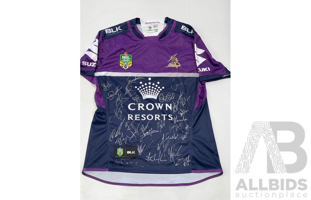 Melbourne Storm 2015 Signed Jersey