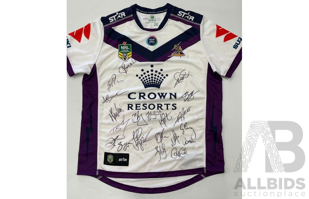 Melbourne Storm 2016 Signed Away Jersey