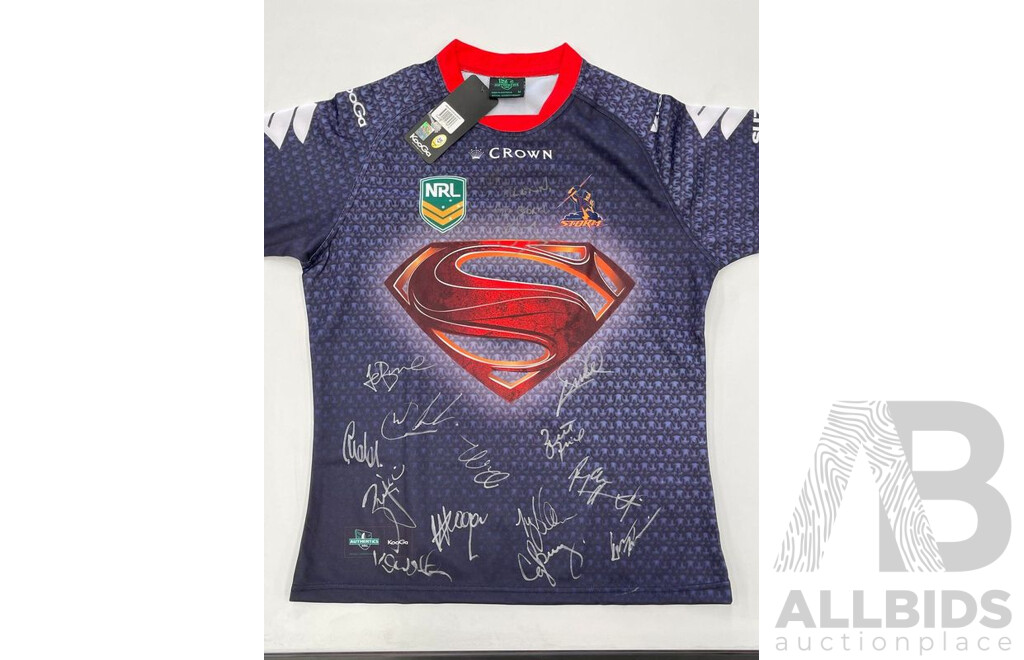 Melbourne Storm 2013 Superman Signed Jersey