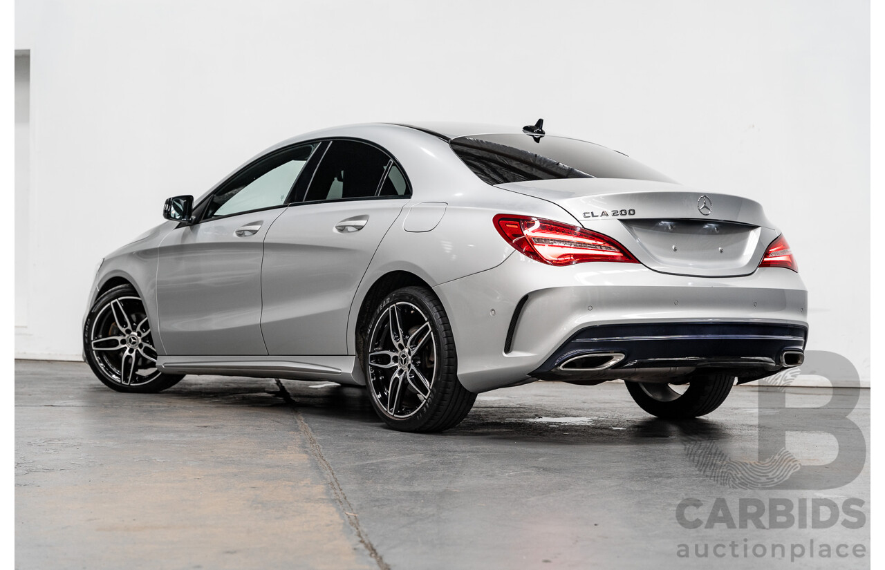 12/2017 Mercedes Benz CLA200 AMG Package 117 MY17 4D Coupe Polar Silver Metallic Turbo 1.6L