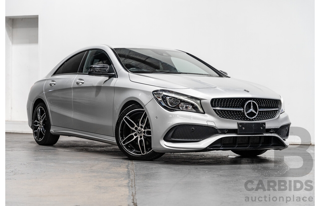 12/2017 Mercedes Benz CLA200 AMG Package 117 MY17 4D Coupe Polar Silver Metallic Turbo 1.6L