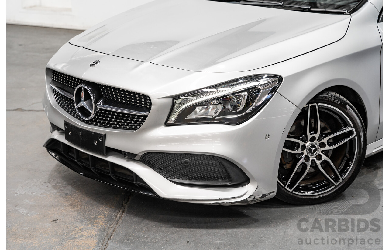 12/2017 Mercedes Benz CLA200 AMG Package 117 MY17 4D Coupe Polar Silver Metallic Turbo 1.6L