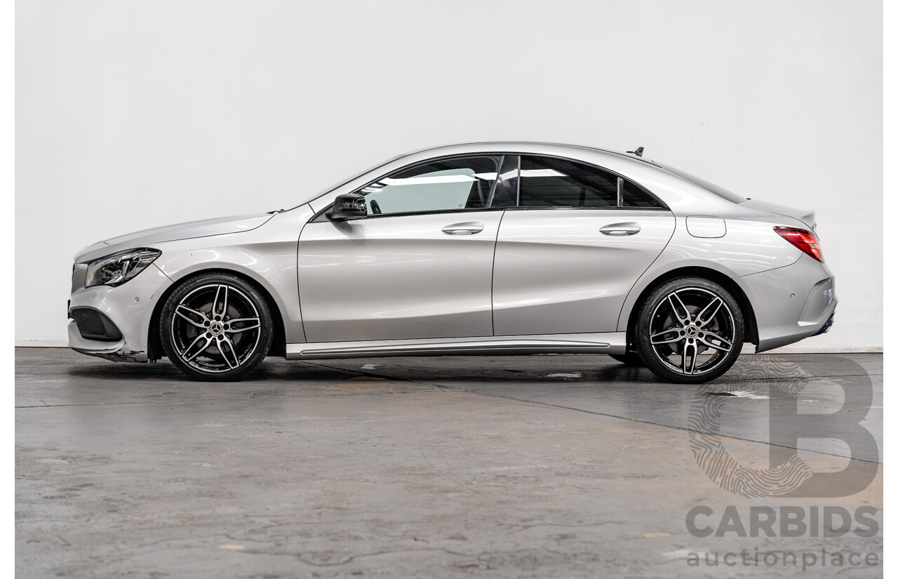 12/2017 Mercedes Benz CLA200 AMG Package 117 MY17 4D Coupe Polar Silver Metallic Turbo 1.6L