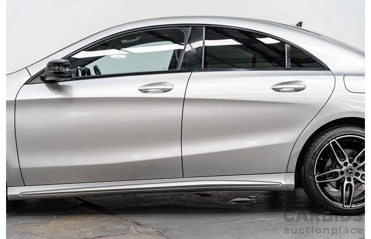 12/2017 Mercedes Benz CLA200 AMG Package 117 MY17 4D Coupe Polar Silver Metallic Turbo 1.6L