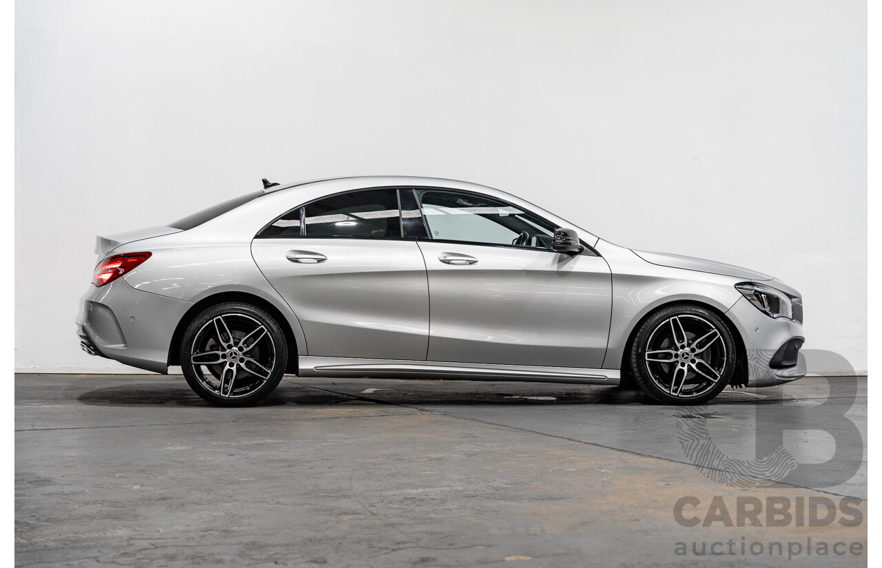 12/2017 Mercedes Benz CLA200 AMG Package 117 MY17 4D Coupe Polar Silver Metallic Turbo 1.6L