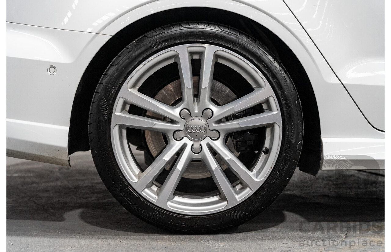 06/17 Audi S3 2.0 TFSI S TRONIC QUATTRO AWD 8V MY17 4D Sedan Ibis White 2.0L