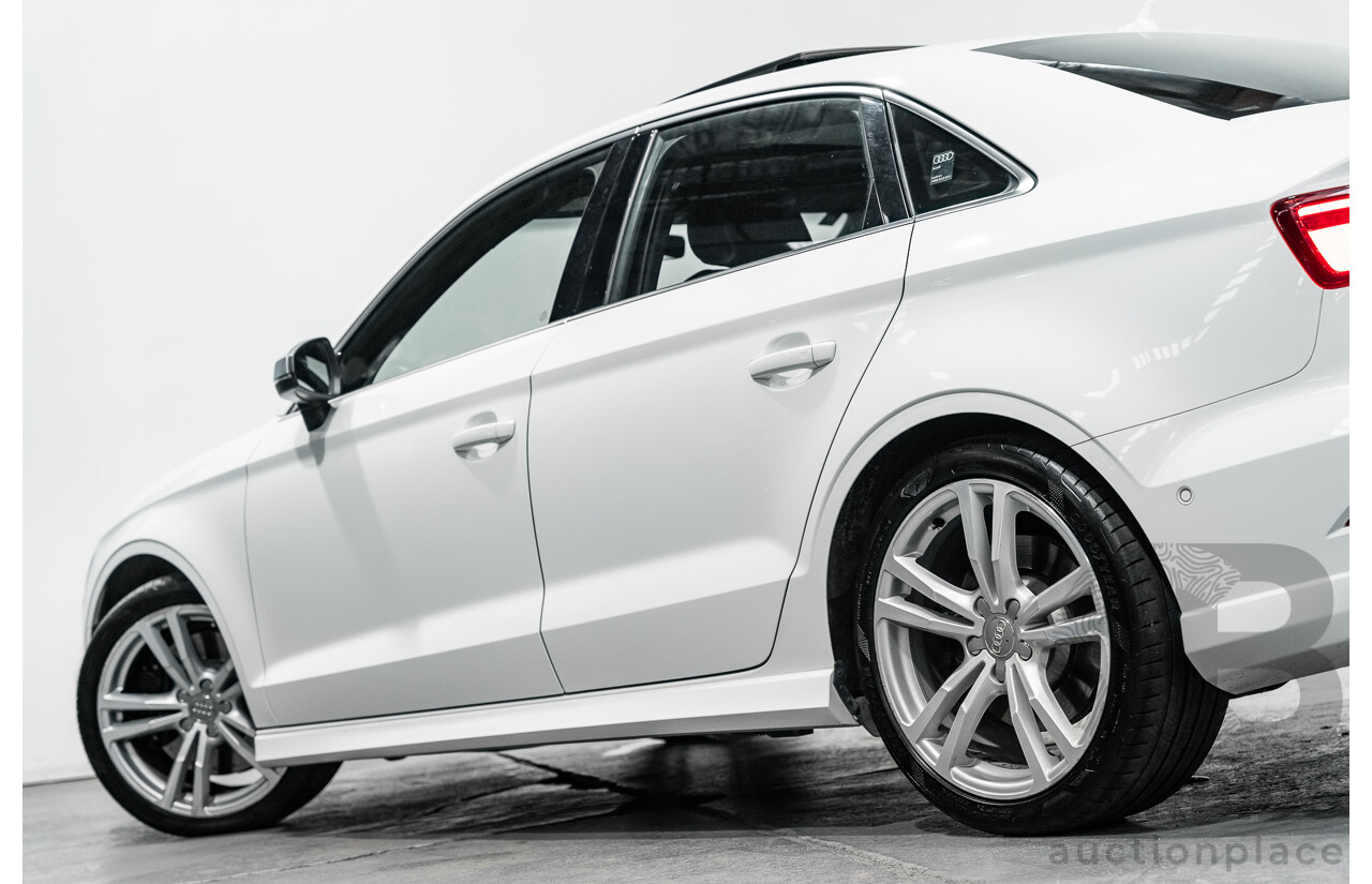 06/17 Audi S3 2.0 TFSI S TRONIC QUATTRO AWD 8V MY17 4D Sedan Ibis White 2.0L