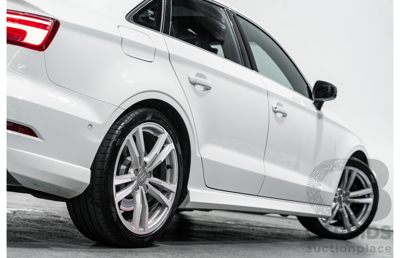 06/17 Audi S3 2.0 TFSI S TRONIC QUATTRO AWD 8V MY17 4D Sedan Ibis White 2.0L