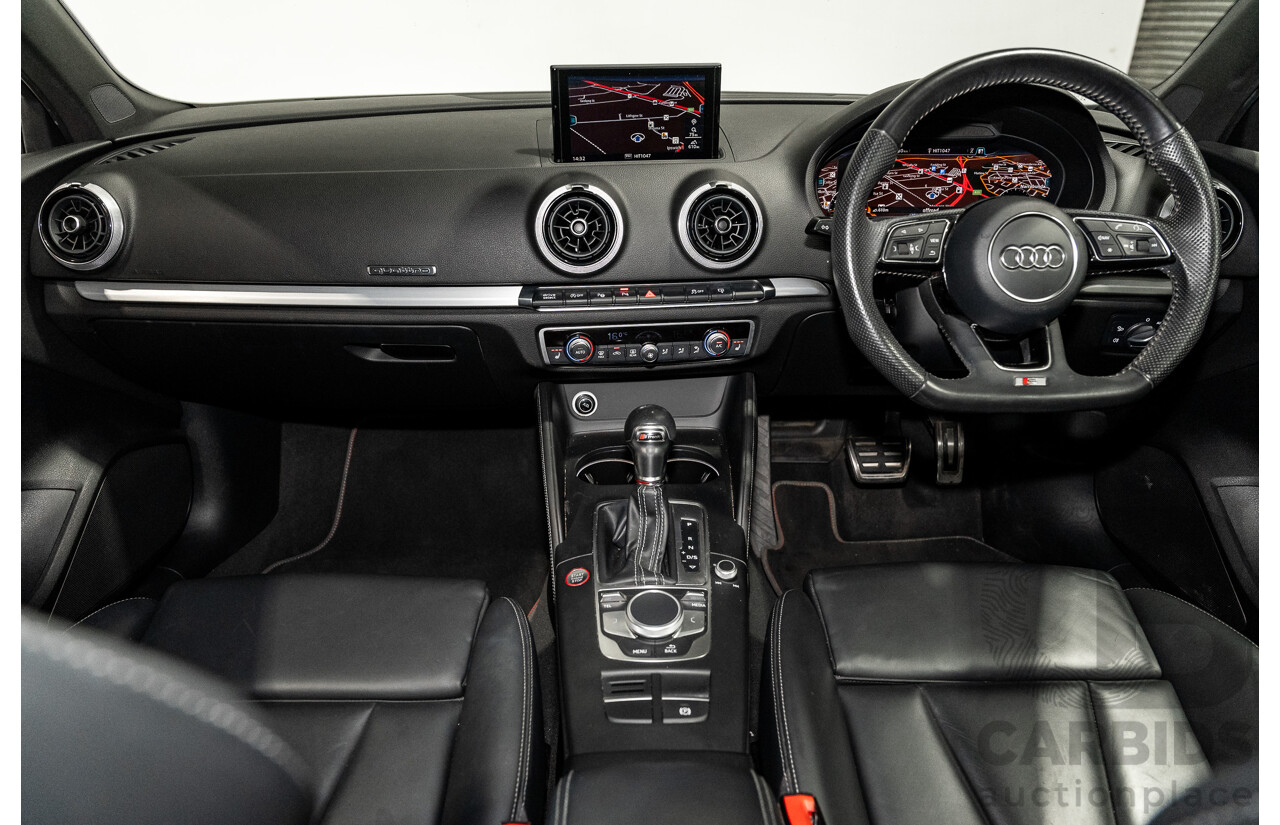 06/17 Audi S3 2.0 TFSI S TRONIC QUATTRO AWD 8V MY17 4D Sedan Ibis White 2.0L