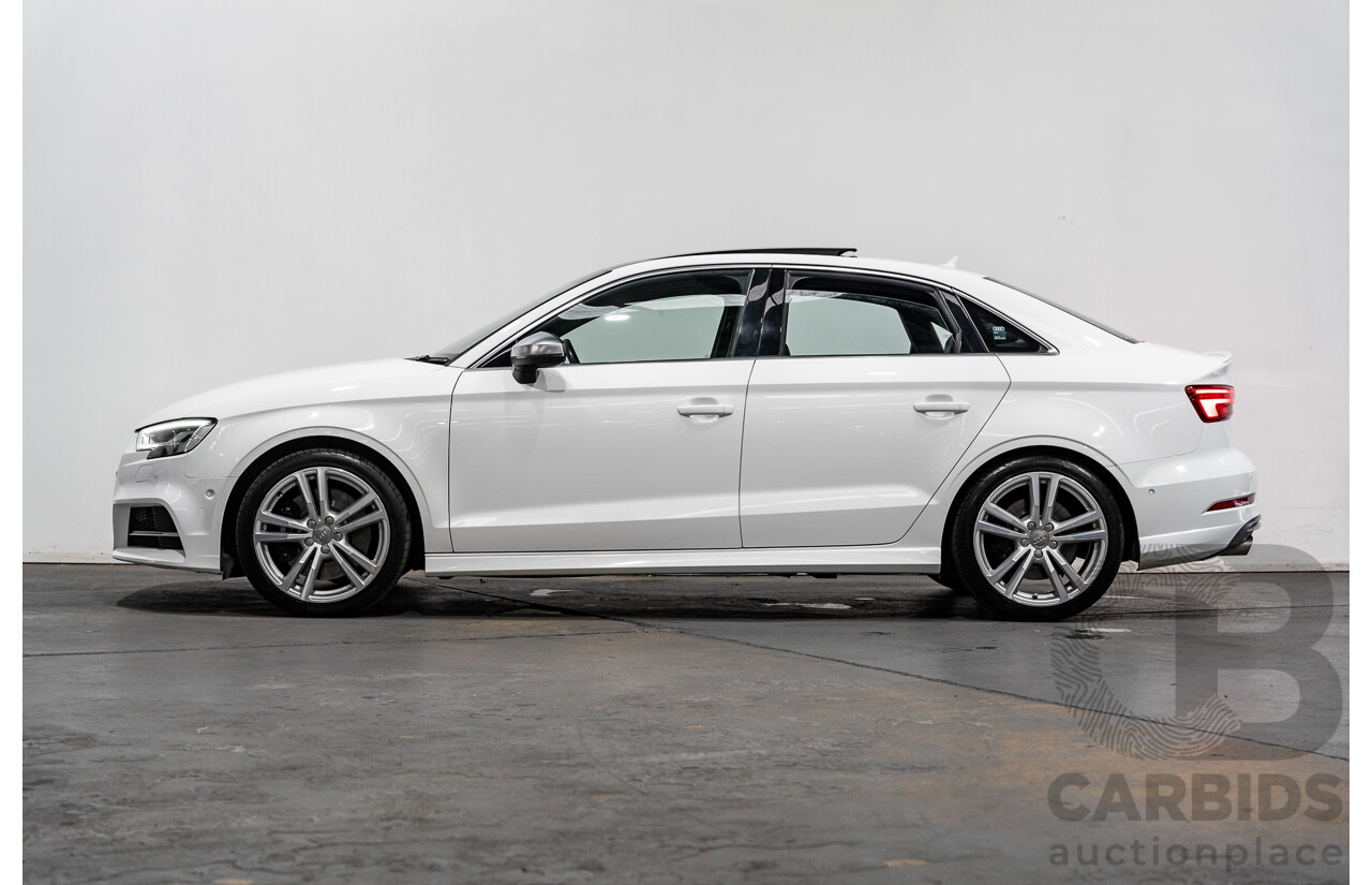 06/17 Audi S3 2.0 TFSI S TRONIC QUATTRO AWD 8V MY17 4D Sedan Ibis White 2.0L
