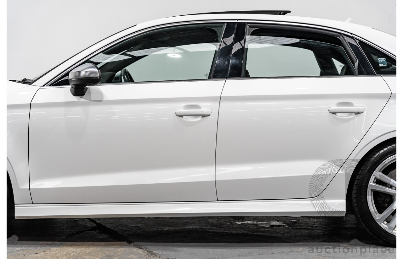 06/17 Audi S3 2.0 TFSI S TRONIC QUATTRO AWD 8V MY17 4D Sedan Ibis White 2.0L