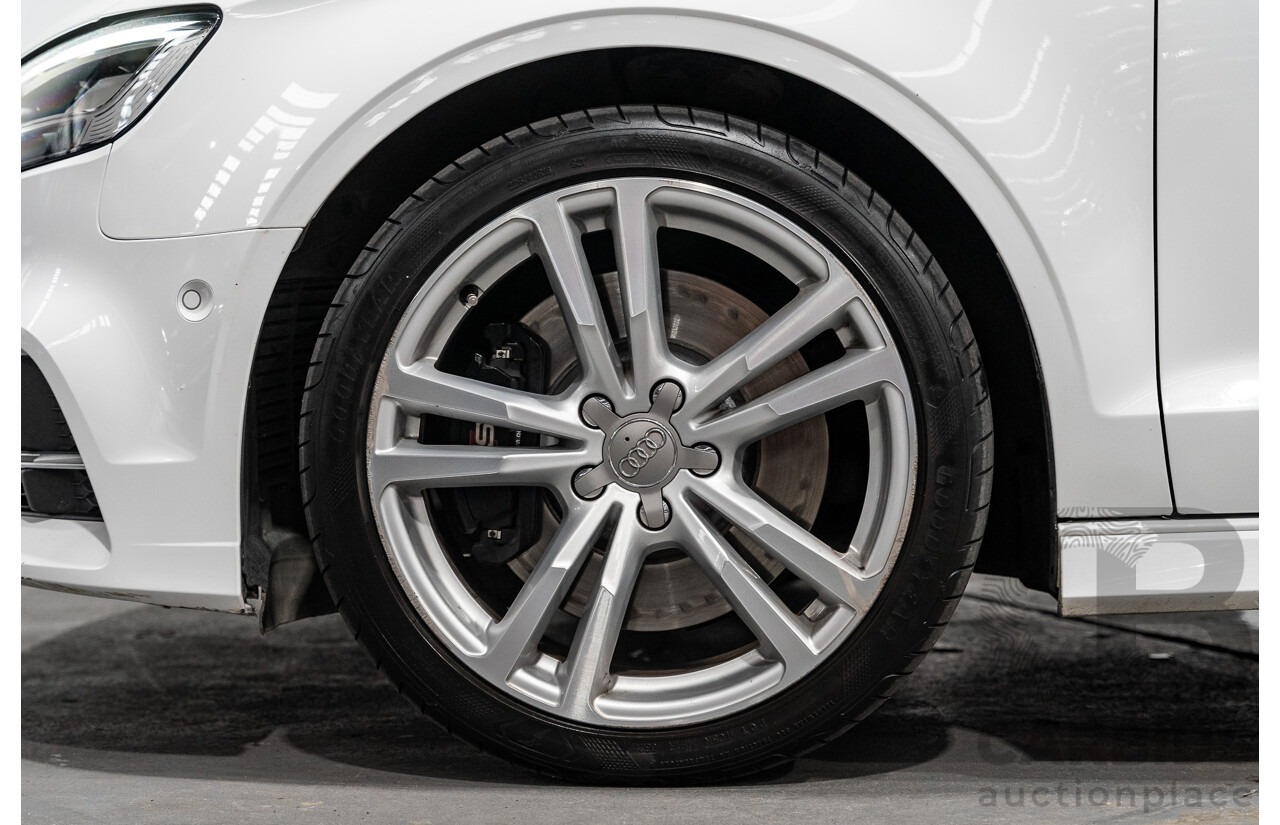 06/17 Audi S3 2.0 TFSI S TRONIC QUATTRO AWD 8V MY17 4D Sedan Ibis White 2.0L