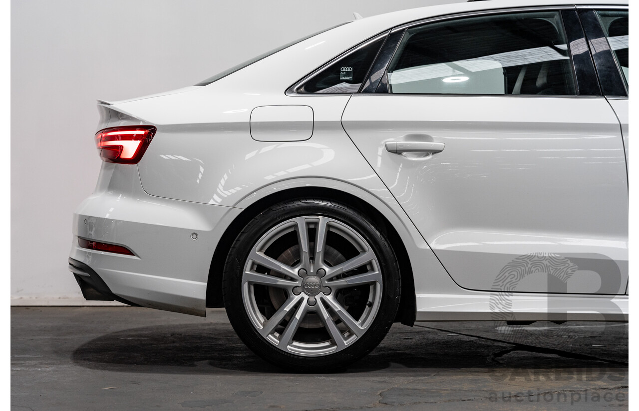 06/17 Audi S3 2.0 TFSI S TRONIC QUATTRO AWD 8V MY17 4D Sedan Ibis White 2.0L