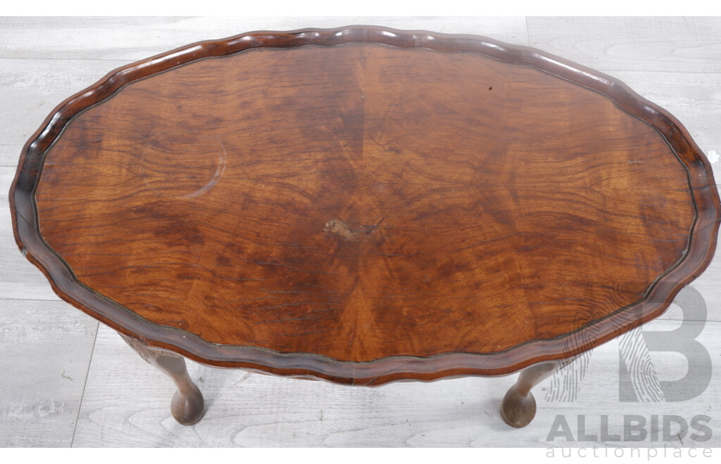 Small Antique Oval Coffee Table