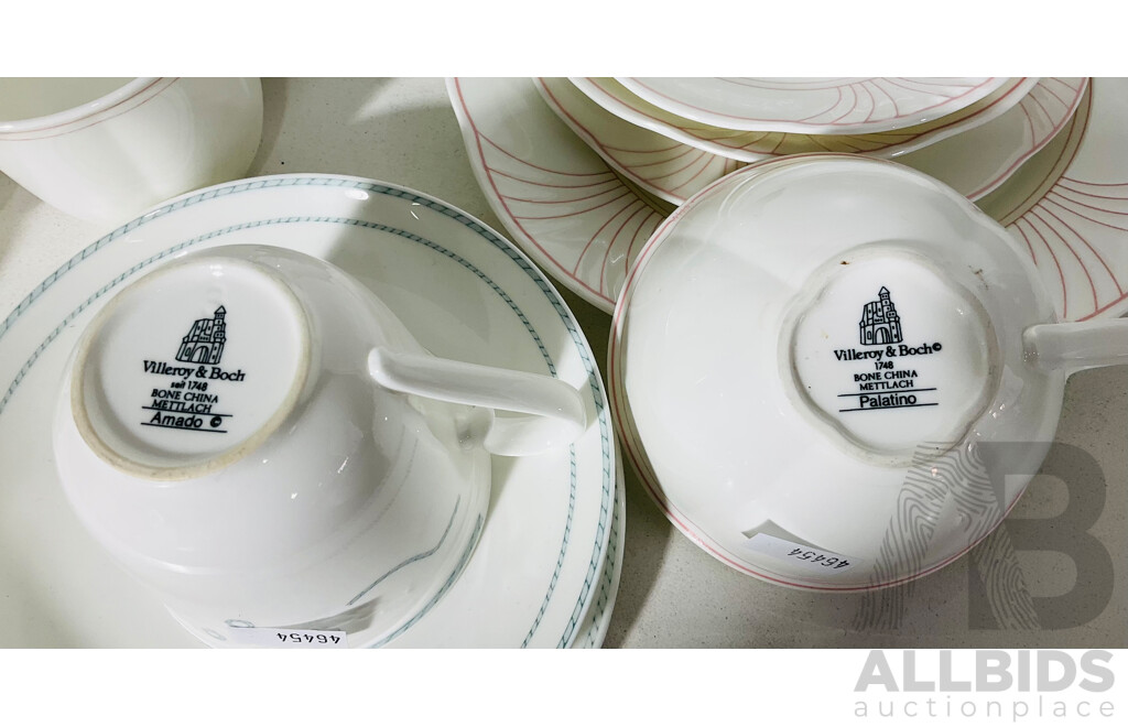 Collection Vintage Quality Porcelain Including Villeroy & Boch Trios and More