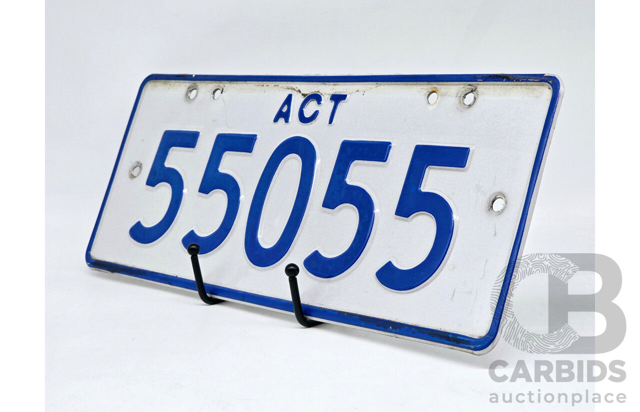 ACT 5-Digit Number Plate - 55055