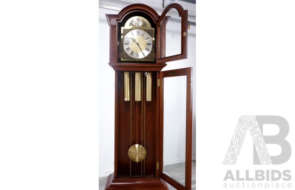 Antique Style Tempus Fugit Grandfather Clock