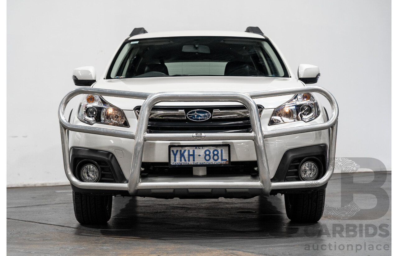 06/2014 Subaru Outback 2.5i AWD MY14 4D Wagon White 2.5L