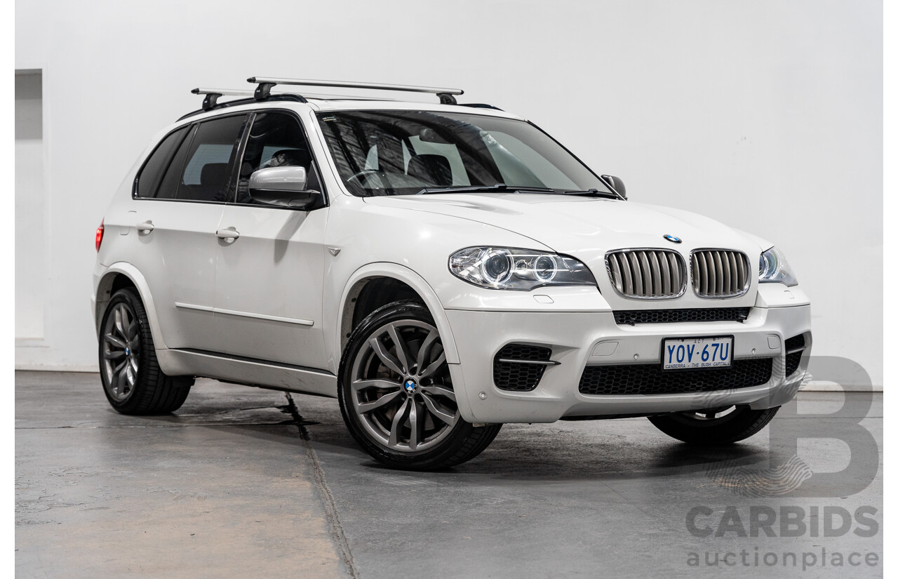 04/2013 BMW X5 M50d 4x4 E70 MY12 Upgrade 4D Wagon Alpine White Triple Turbo Diesel 3.0L