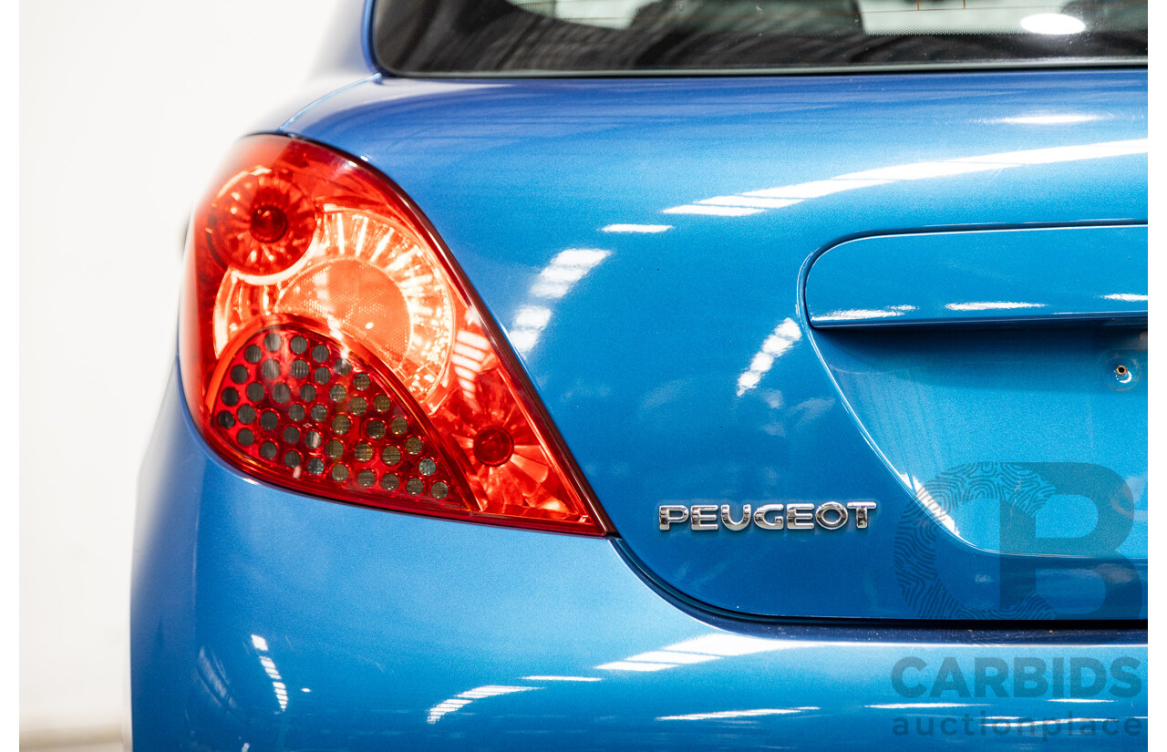 01/2009 Peugeot 207 GT FWD  3D Hatchback Aegan Blue Metallic Turbo 1.6L