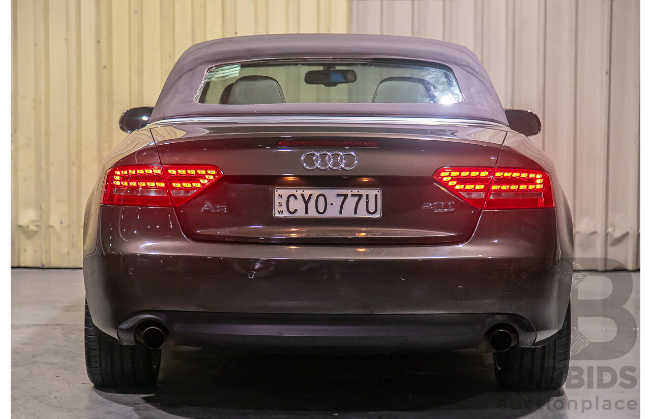 8/2011 Audi A5 2.0 TFSI Quattro (AWD) 8T MY11 2d Cabriolet Metallic Brown Turbo 2.0L
