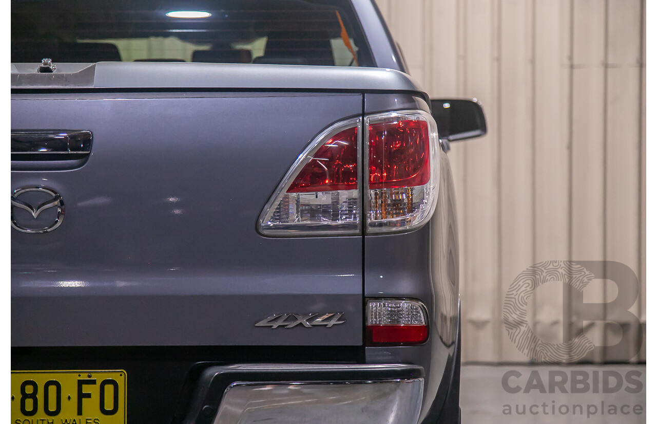1/2014 Mazda BT50 GT (4x4) MY13 Dual Cab Utility Grey Turbo Diesel 3.2L