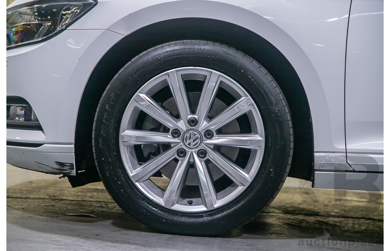 4/2018 Volkswagen Passat 132 TSI Comfortline 3C 4d Sedan White Turbo 1.8L