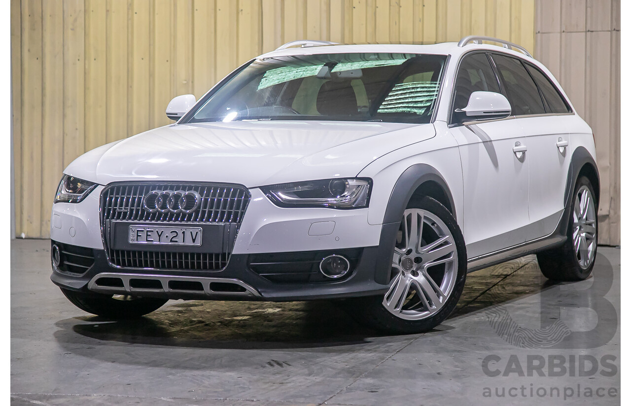 11/2012 Audi A4 Allroad Quattro (AWD) LE B8 (8K) MY13 4d Wagon White Turbo Diesel 2.0L