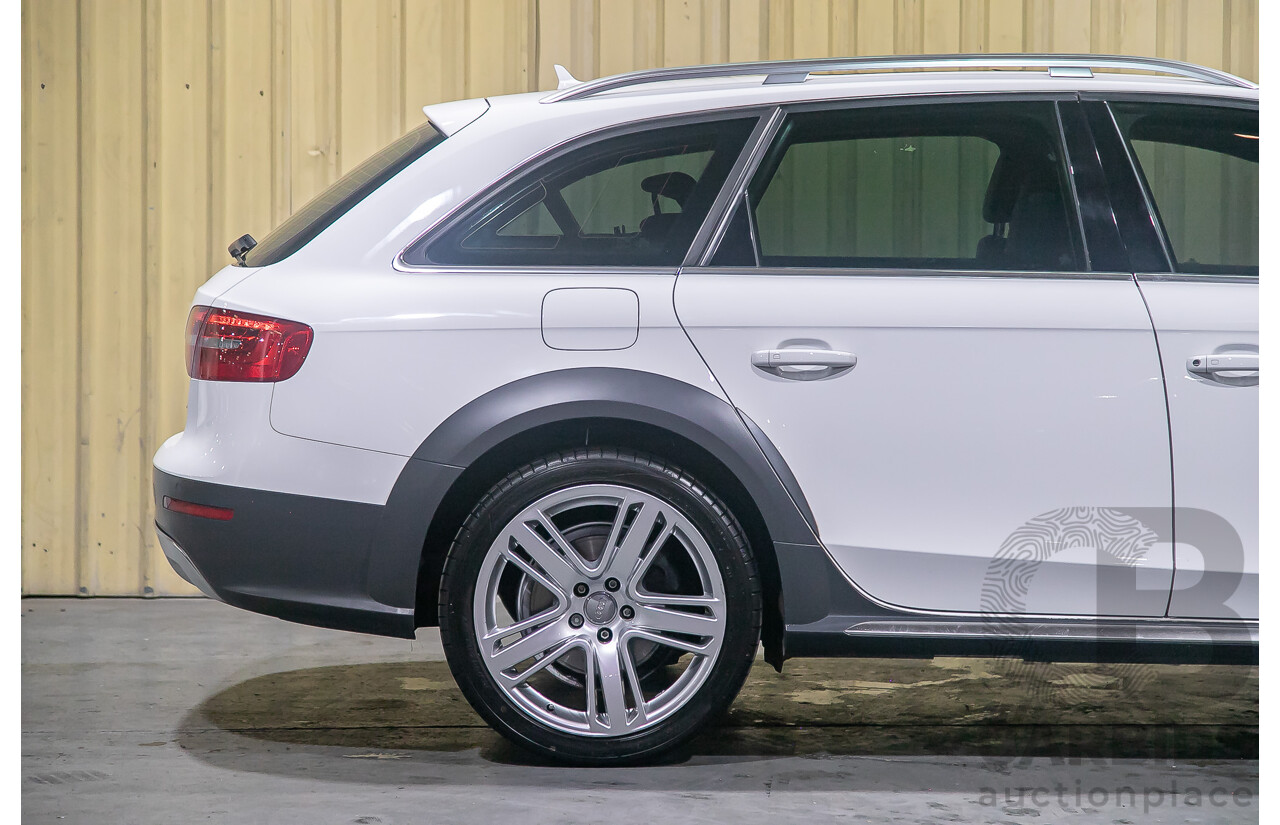 11/2012 Audi A4 Allroad Quattro (AWD) LE B8 (8K) MY13 4d Wagon White Turbo Diesel 2.0L