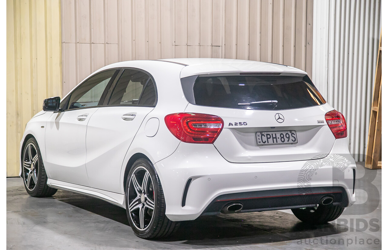 9/2013 Mercedes Benz A250 Sport AMG Package 176 5d Hatchback Calcite White Turbo 2.0L