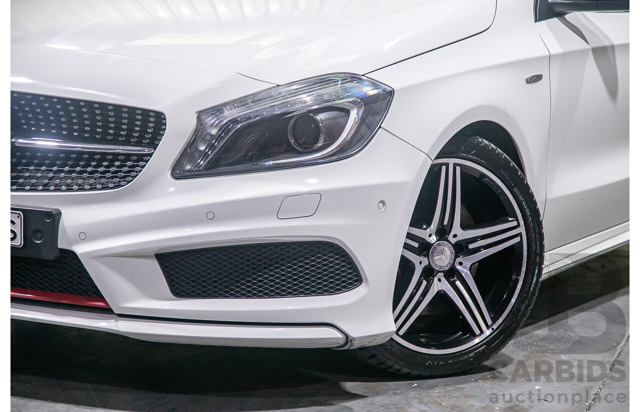 9/2013 Mercedes Benz A250 Sport AMG Package 176 5d Hatchback Calcite White Turbo 2.0L