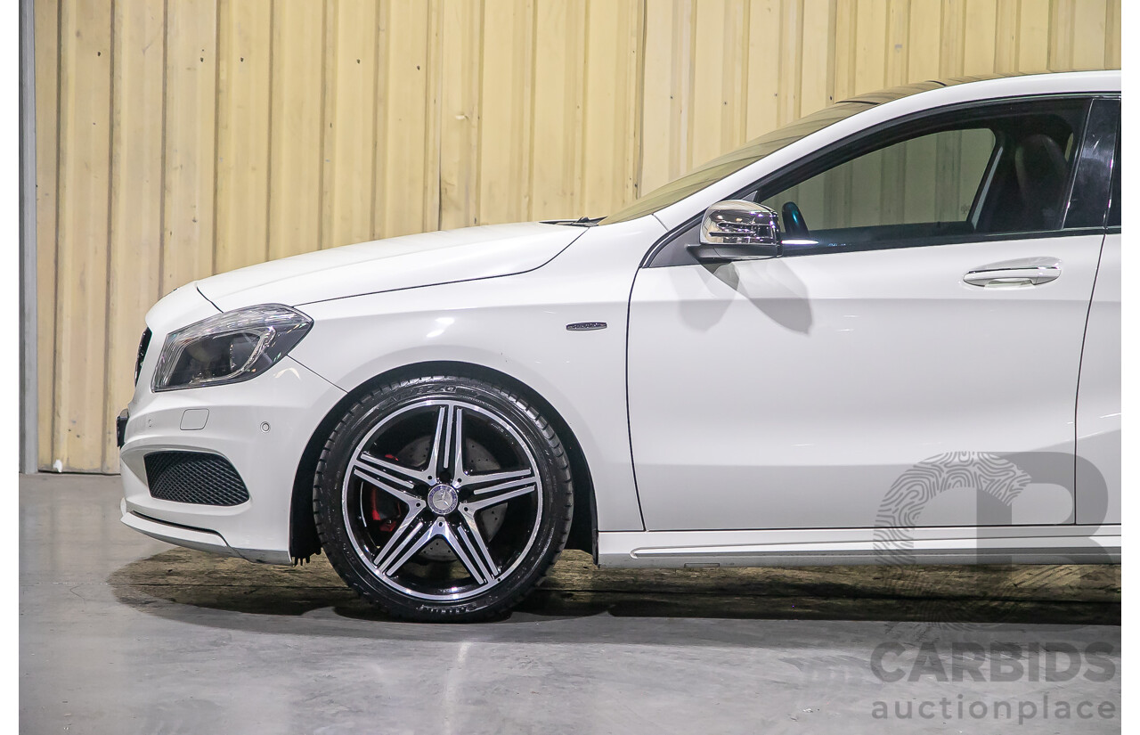 9/2013 Mercedes Benz A250 Sport AMG Package 176 5d Hatchback Calcite White Turbo 2.0L