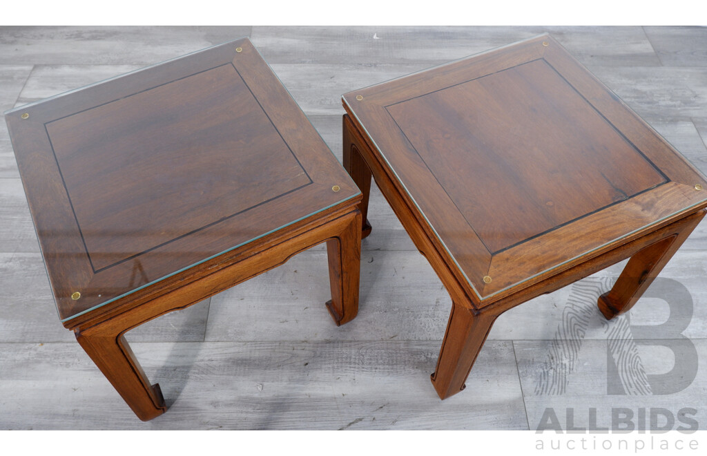Pair of Chinese Sqaure Side Tables