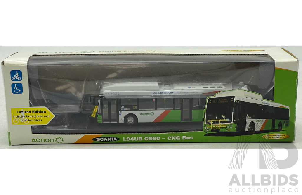 Creative Masters Scania L94UB CB60 - CNG Bus ACTION Canberra  - 1/76 Scale