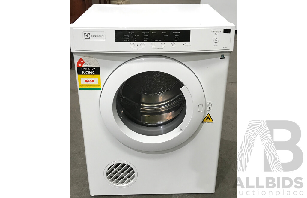 Electrolux 6kg Front Load Sensor Dry Clothes Dryer