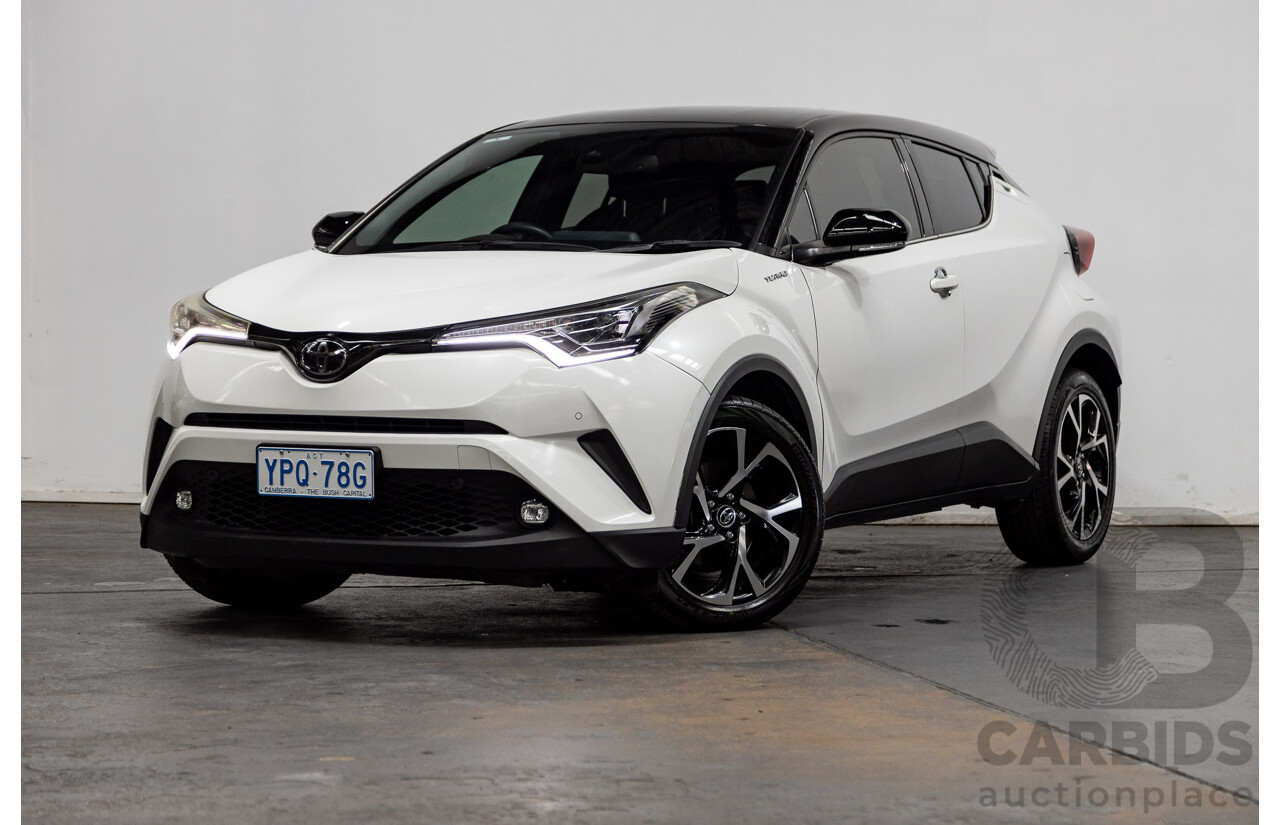 03/2019 Toyota C-HR Koba (AWD) NGX50R 4D Wagon Crystal Pearl White / Black Turbo 1.2L