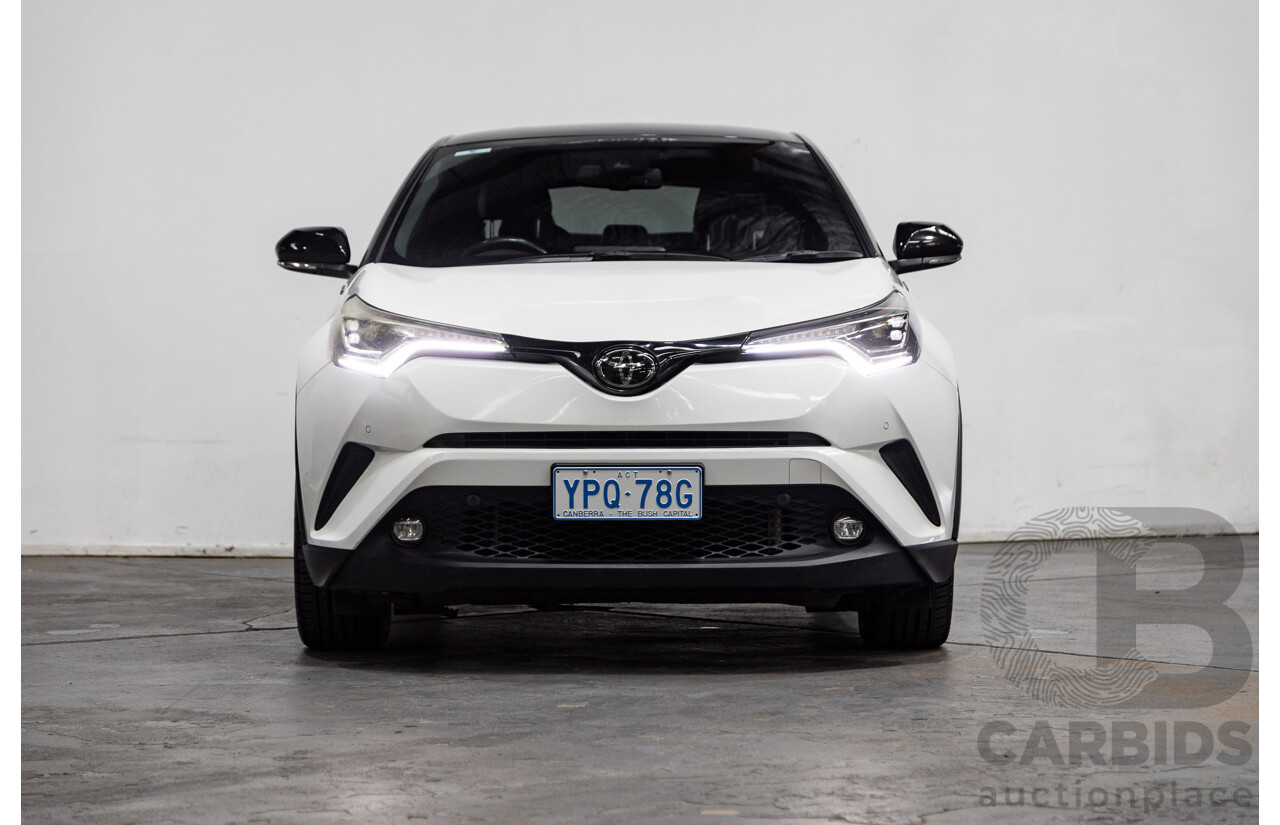 03/2019 Toyota C-HR Koba (AWD) NGX50R 4D Wagon Crystal Pearl White / Black Turbo 1.2L