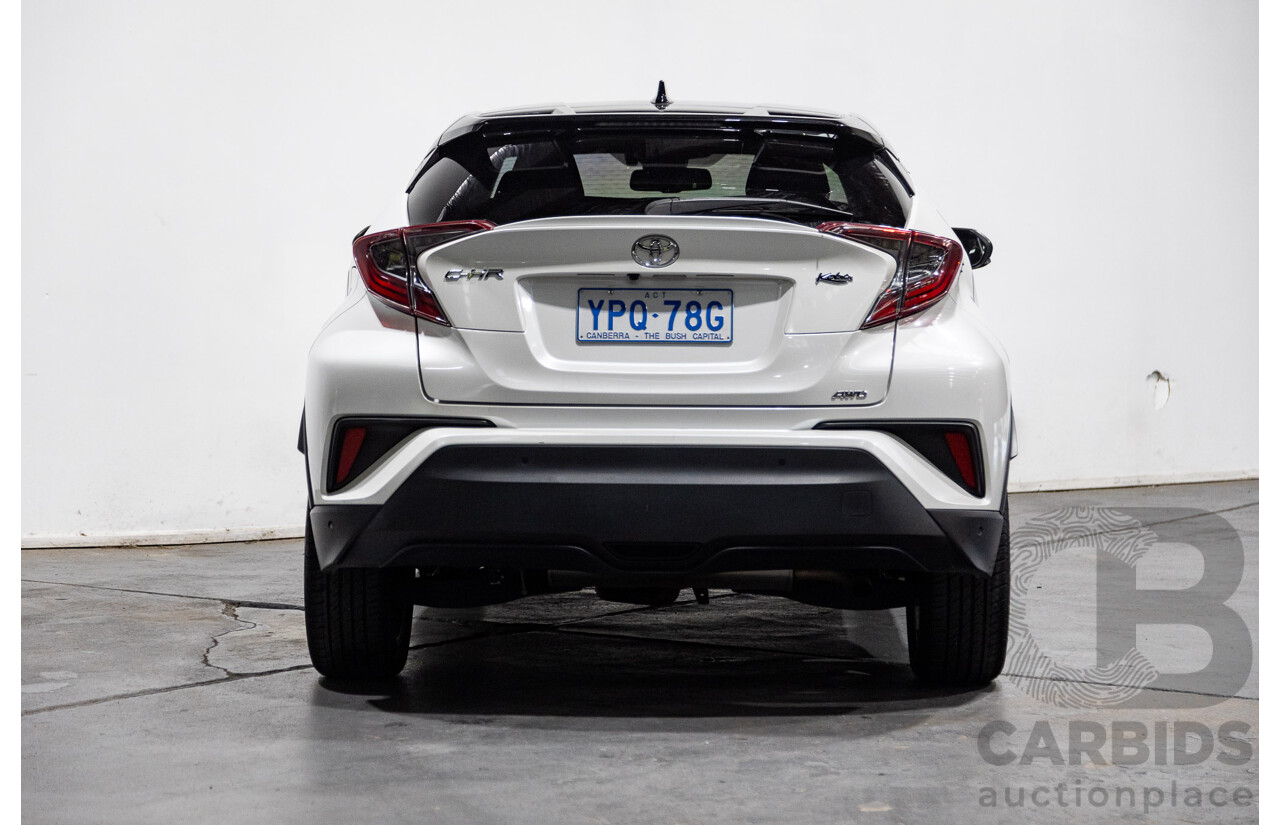 03/2019 Toyota C-HR Koba (AWD) NGX50R 4D Wagon Crystal Pearl White / Black Turbo 1.2L