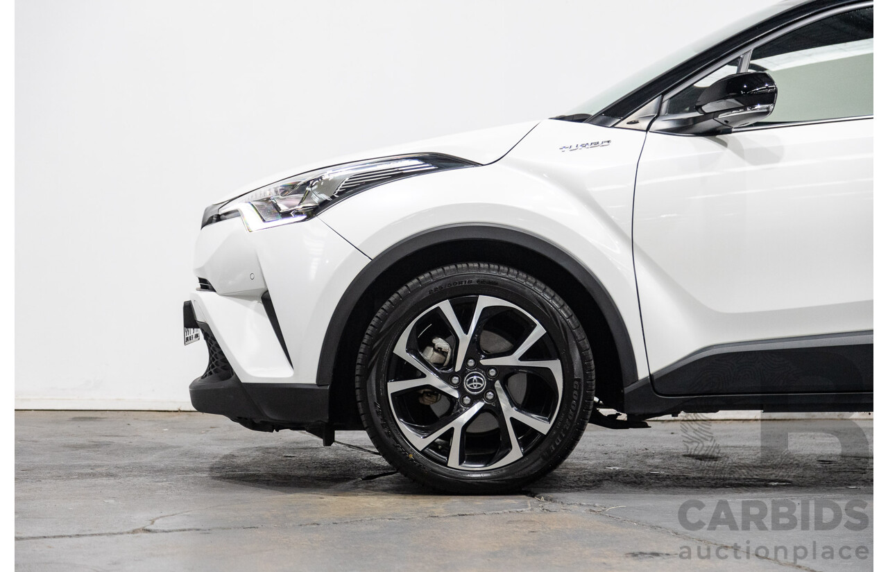 03/2019 Toyota C-HR Koba (AWD) NGX50R 4D Wagon Crystal Pearl White / Black Turbo 1.2L