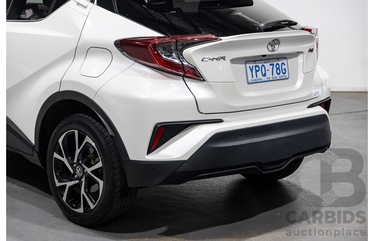 03/2019 Toyota C-HR Koba (AWD) NGX50R 4D Wagon Crystal Pearl White / Black Turbo 1.2L