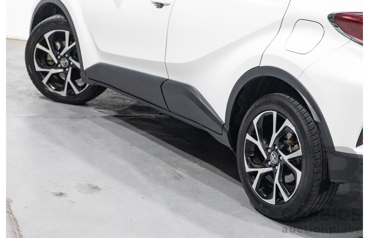 03/2019 Toyota C-HR Koba (AWD) NGX50R 4D Wagon Crystal Pearl White / Black Turbo 1.2L