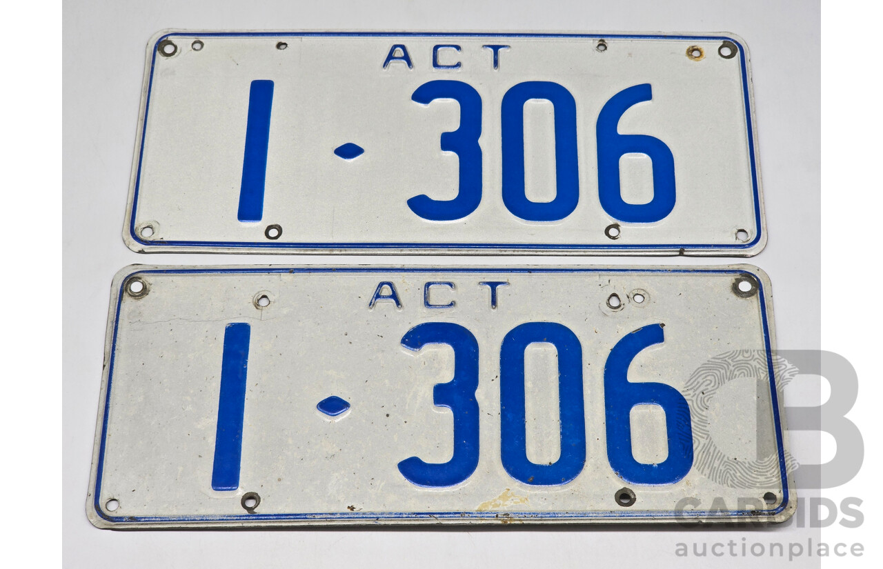 ACT 4-Digit Number Plate - 1.306